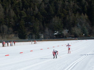 l'arrivo di Brusson