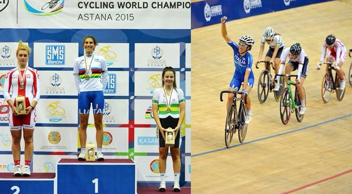 ELISA BALSAMO    (ex atleta sci club Busca)  campionessa del mondo nello scratch ai mondiali di ciclismo su pista