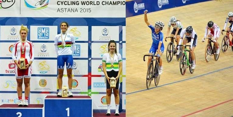 ELISA BALSAMO    (ex atleta sci club Busca)  campionessa del mondo nello scratch ai mondiali di ciclismo su pista