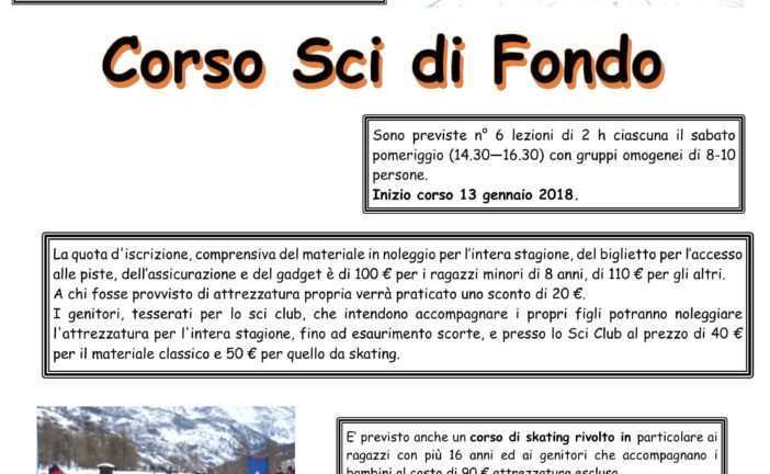 Corsi sci di fondo